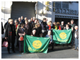 i Verdi del Trentino con le bandiere del nuovo simbolo